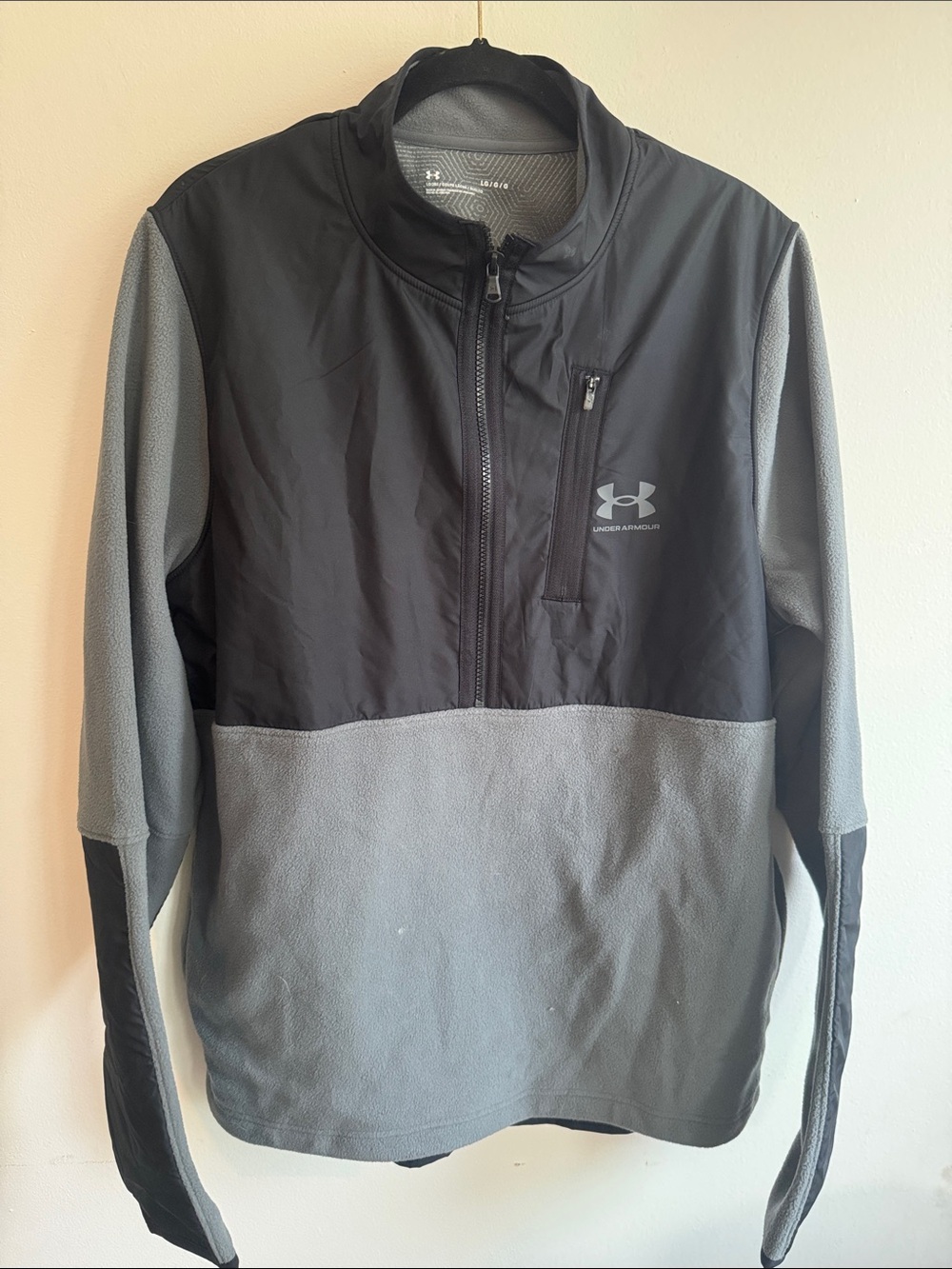 Under Armour Black & Gray Half-Zip Performance Pullover NWT
